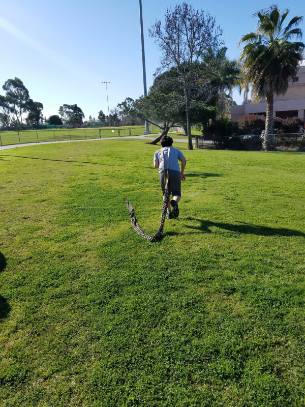 youth resistance training class outdoor
