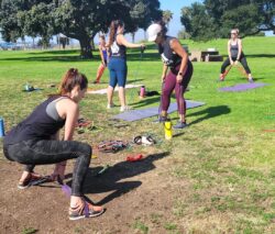 bootcamp fat burning training outdoors