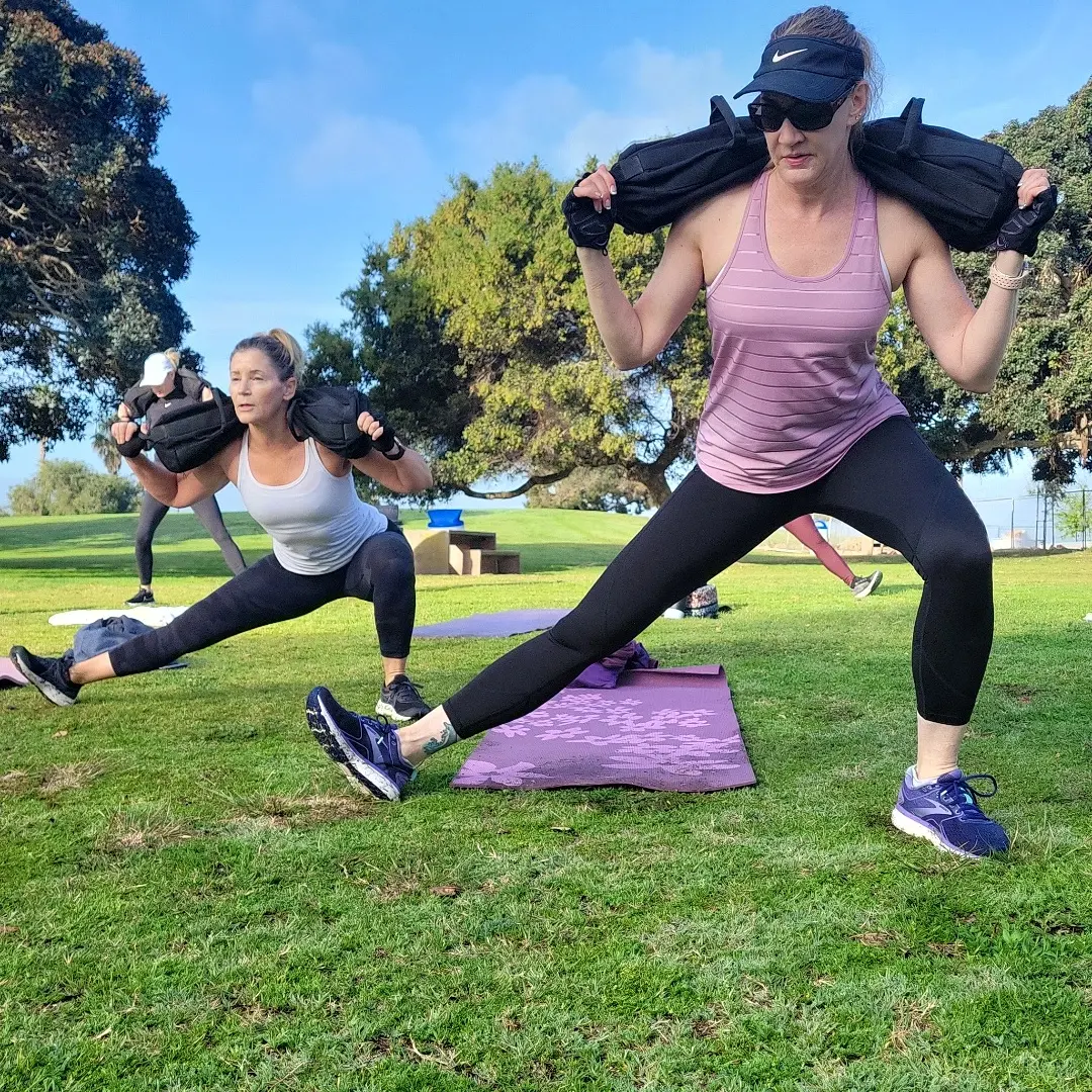 teen and adult outdoor hiit class