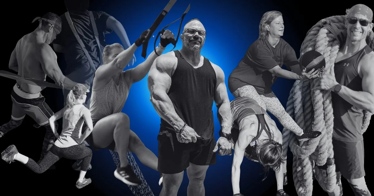 Outdoor group strength training with Wired Fitness San Diego