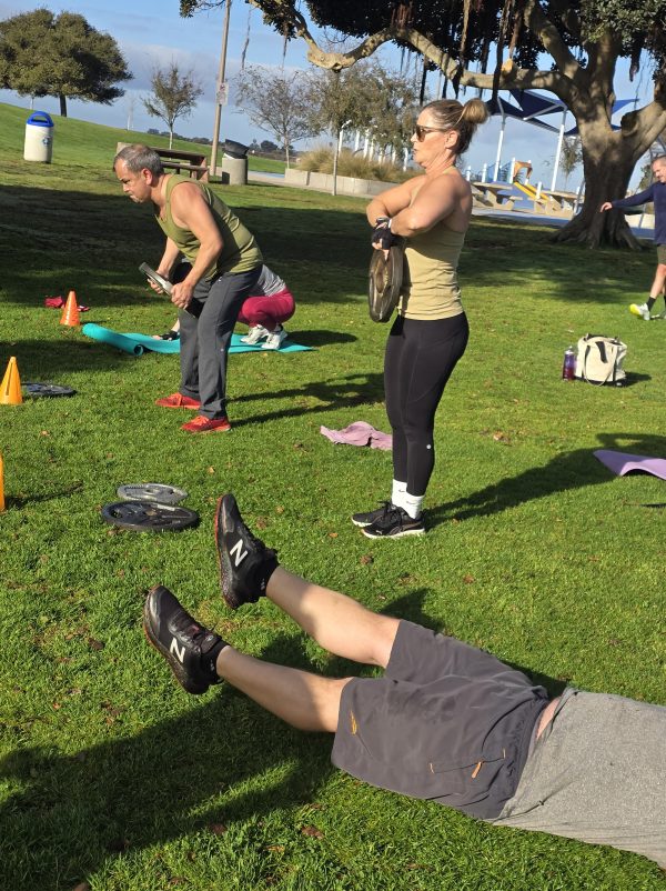 outdoor strength training adults in san diego at mission bay park