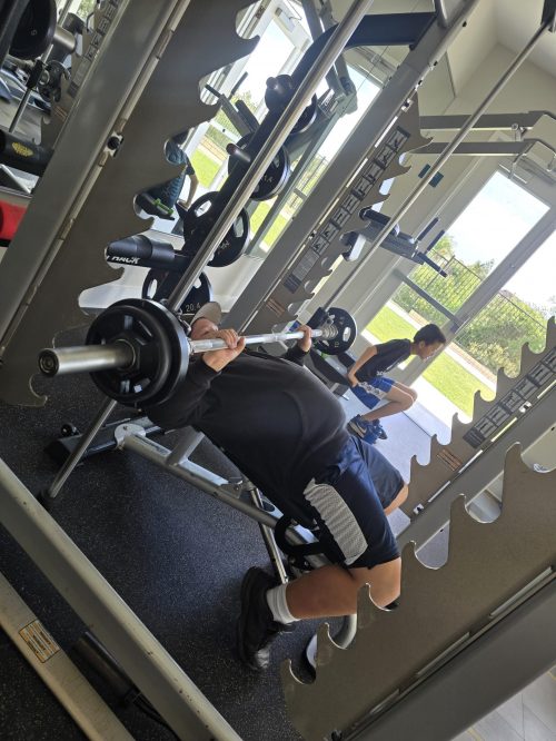 teen strength training during development